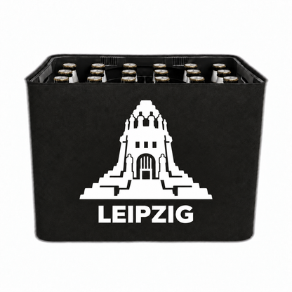 KistenBlende Leipzig Stadt Silhouette 2 auf Bierkasten