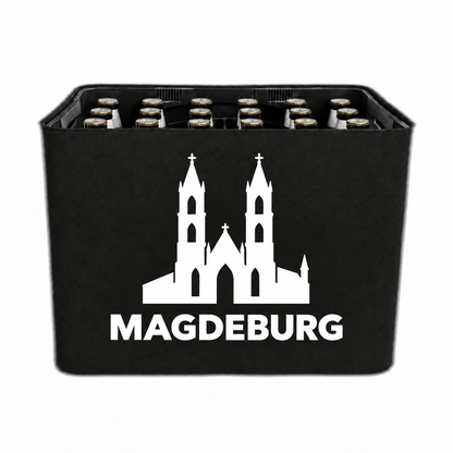 KistenBlende Magdeburg Stadt Silhouette 2 auf Bierkasten