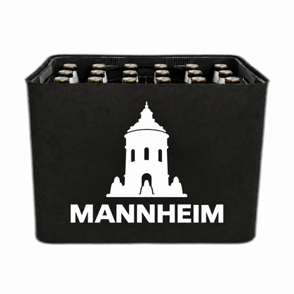 KistenBlende Mannheim Stadt Silhouette 2 auf Bierkasten