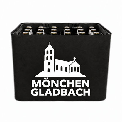 KistenBlende Mönchengladbach Stadt Silhouette 2 auf Bierkasten