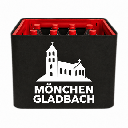 KistenBlende Mönchengladbach Stadt Silhouette 2 auf Limonadenkiste PET