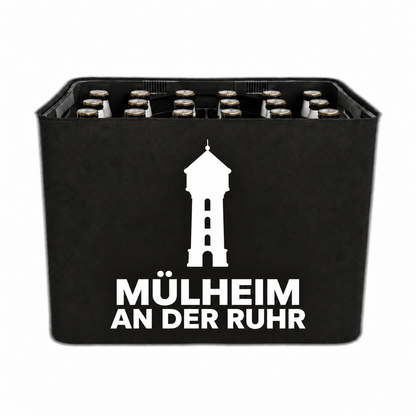 KistenBlende Mülheim an der Ruhr Stadt Silhouette 2 auf Bierkasten