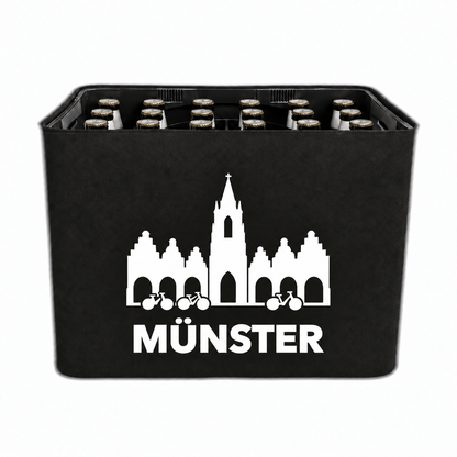 KistenBlende Münster Stadt Silhouette 2 auf Bierkasten