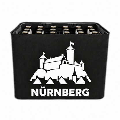 KistenBlende Nürnberg Stadt Silhouette 2 auf Bierkasten
