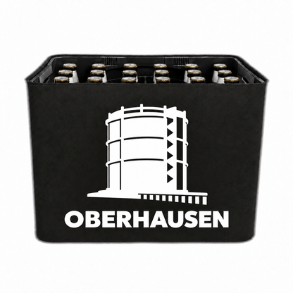 KistenBlende Oberhausen Stadt Silhouette 2 auf Bierkasten