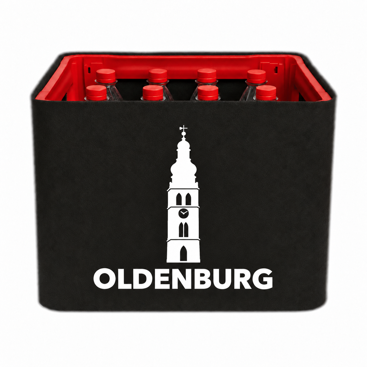 KistenBlende Oldenburg (Oldenburg) Stadt Silhouette 2 auf Limonadenkiste PET