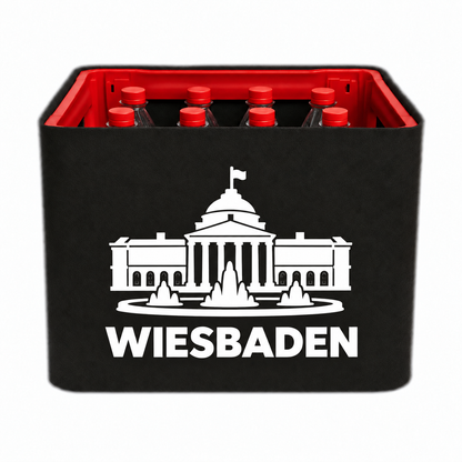 KistenBlende Wiesbaden Stadt Silhouette 2 auf Limonadenkiste PET