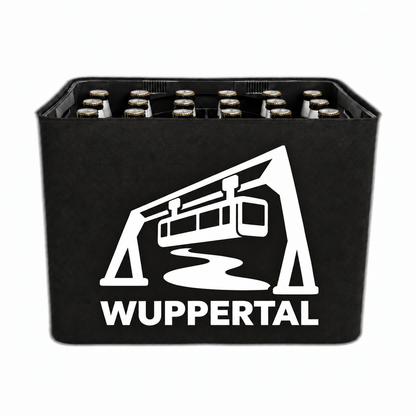 KistenBlende Wuppertal Stadt Silhouette 2 auf Bierkasten