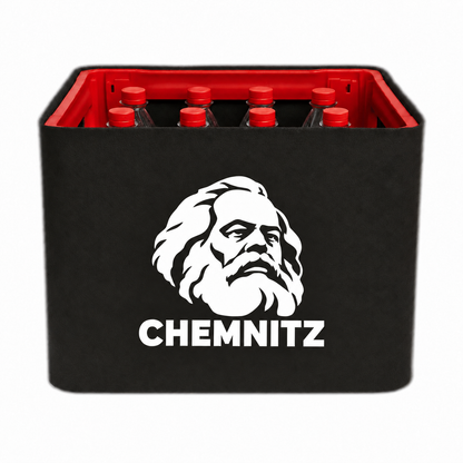 KistenBlende Chemnitz Stadt Silhouette auf Limonadenkiste PET