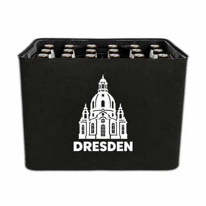 KistenBlende Dresden Stadt Silhouette auf Bierkasten