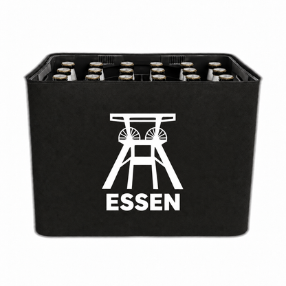 KistenBlende Essen Stadt Silhouette auf Bierkasten