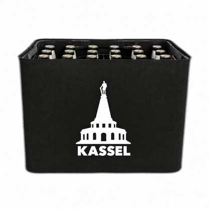 KistenBlende Kassel Stadt Silhouette auf Bierkasten