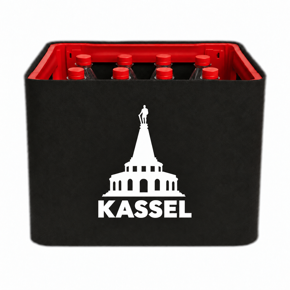 KistenBlende Kassel Stadt Silhouette auf Limonadenkiste PET