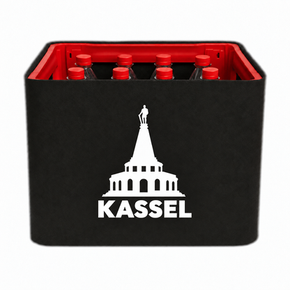 KistenBlende Kassel Stadt Silhouette auf Limonadenkiste PET