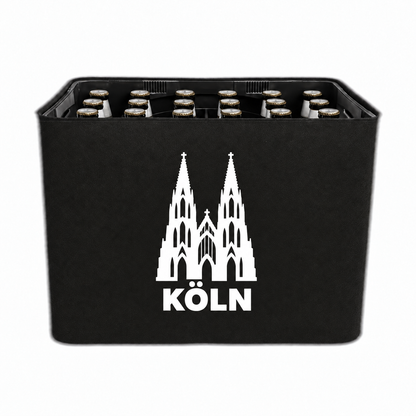KistenBlende Köln Stadt Silhouette auf Bierkasten