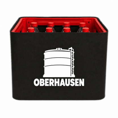 KistenBlende Oberhausen Stadt Silhouette auf Limonadenkiste PET