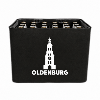 KistenBlende Oldenburg (Oldenburg) Stadt Silhouette auf Bierkasten