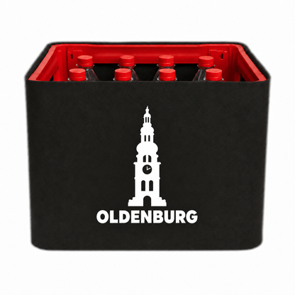 KistenBlende Oldenburg (Oldenburg) Stadt Silhouette auf Limonadenkiste PET
