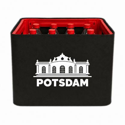 KistenBlende Potsdam Stadt Silhouette auf Limonadenkiste PET