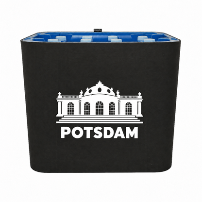 KistenBlende Potsdam Stadt Silhouette auf Wasserkiste PET