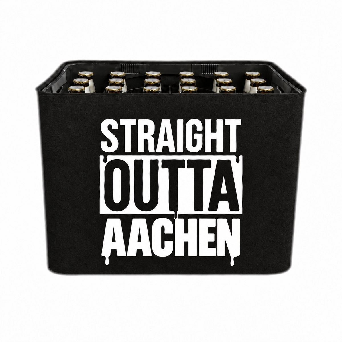 KistenBlende STRAIGHT OUTTA Aachen auf Bierkasten
