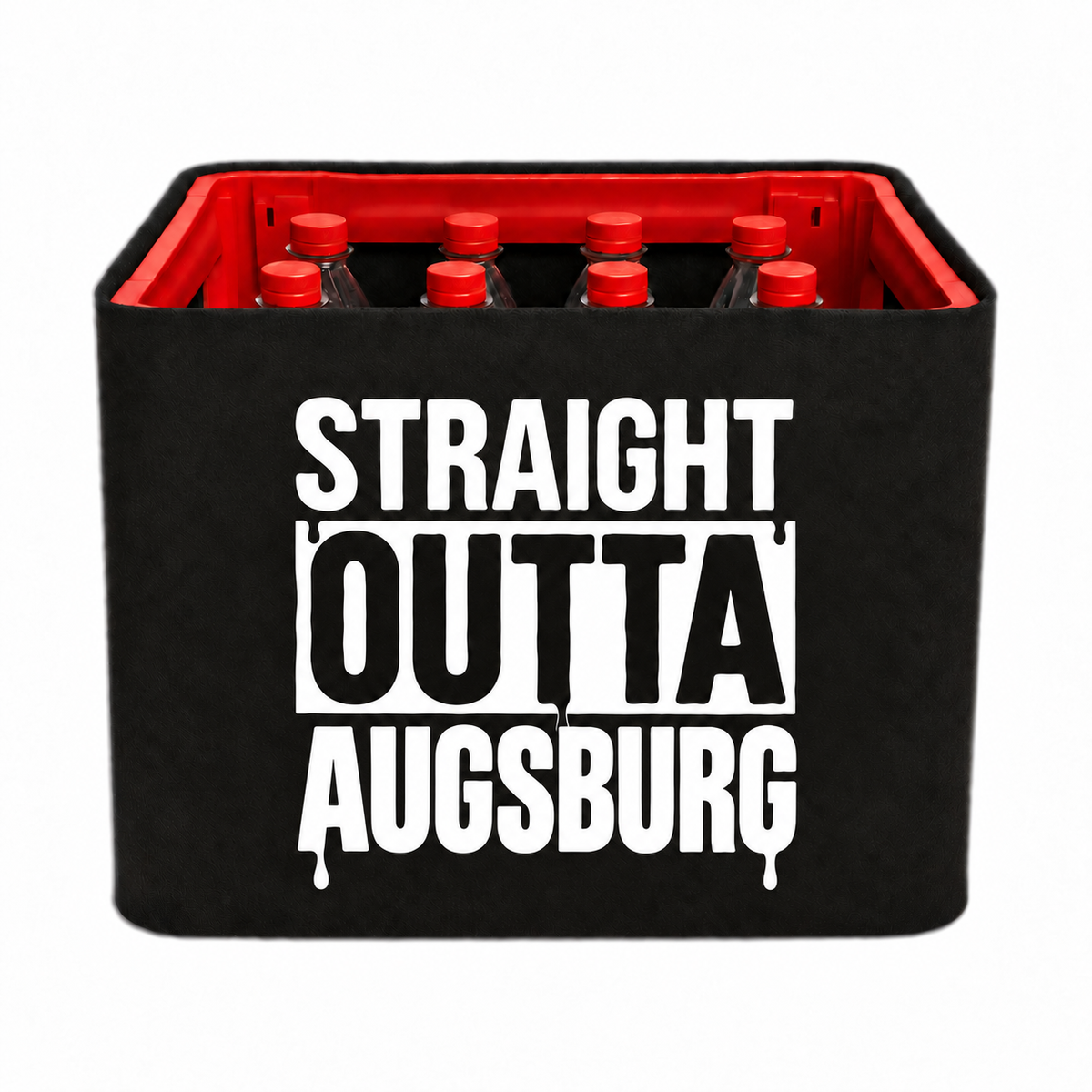 KistenBlende STRAIGHT OUTTA Augsburg auf Limonadenkiste PET
