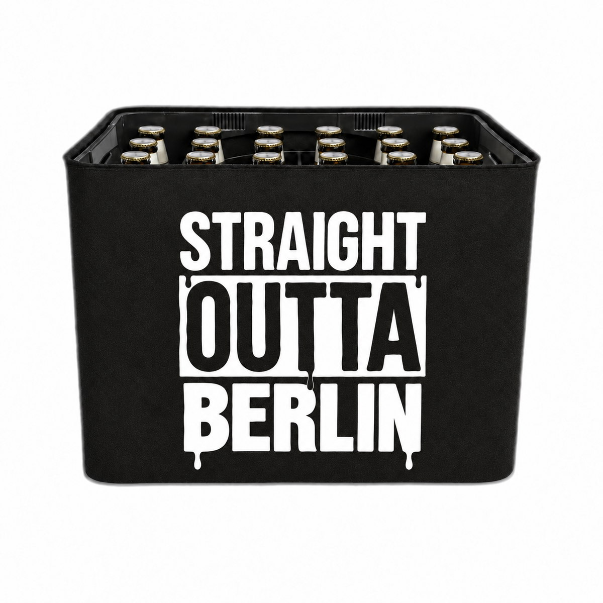 KistenBlende STRAIGHT OUTTA Berlin auf Bierkasten