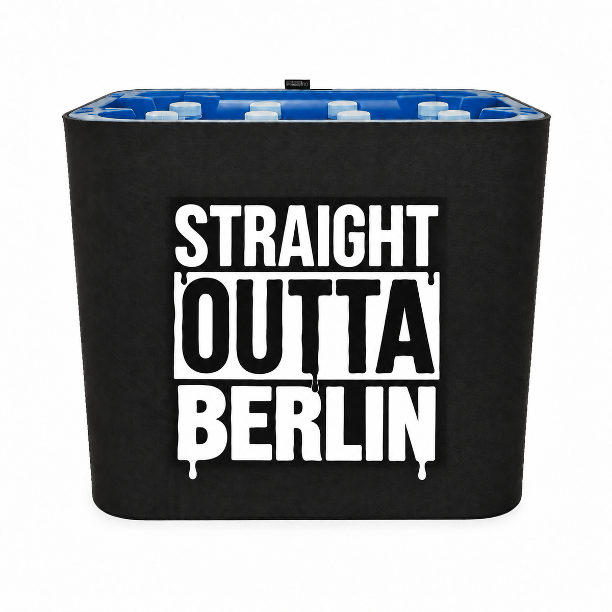 KistenBlende STRAIGHT OUTTA Berlin auf Wasserkiste PET