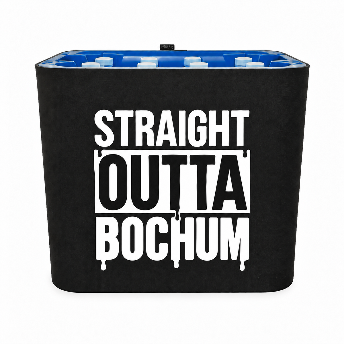 KistenBlende STRAIGHT OUTTA Bochum auf Wasserkiste PET