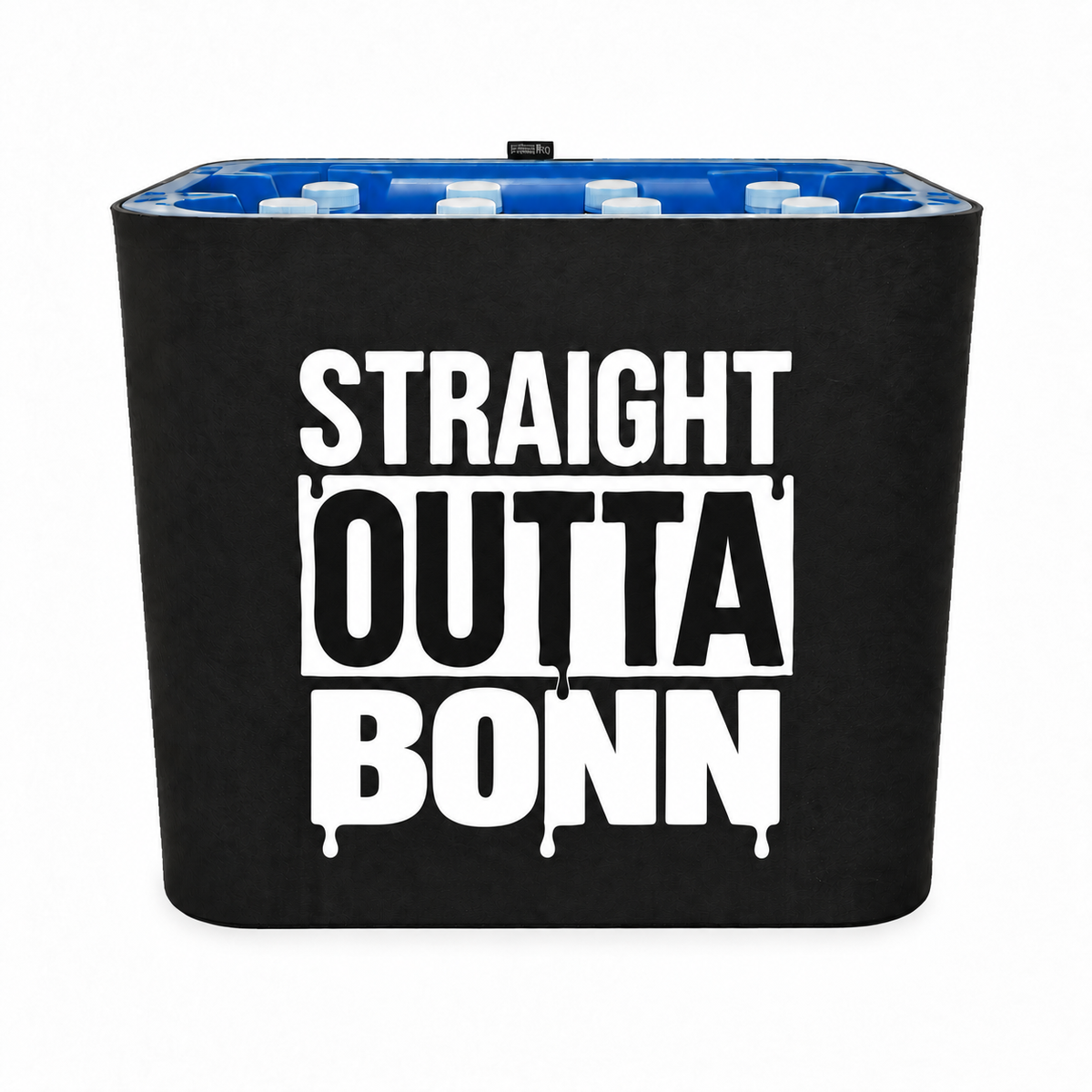 KistenBlende STRAIGHT OUTTA Bonn auf Wasserkiste PET