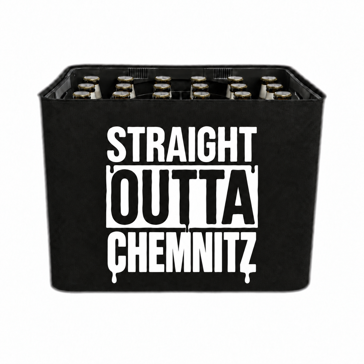 KistenBlende STRAIGHT OUTTA Chemnitz auf Bierkasten