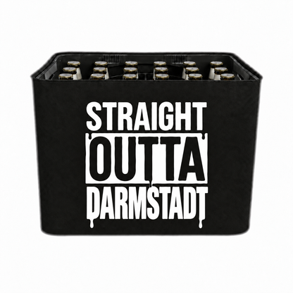 KistenBlende STRAIGHT OUTTA Darmstadt auf Bierkasten