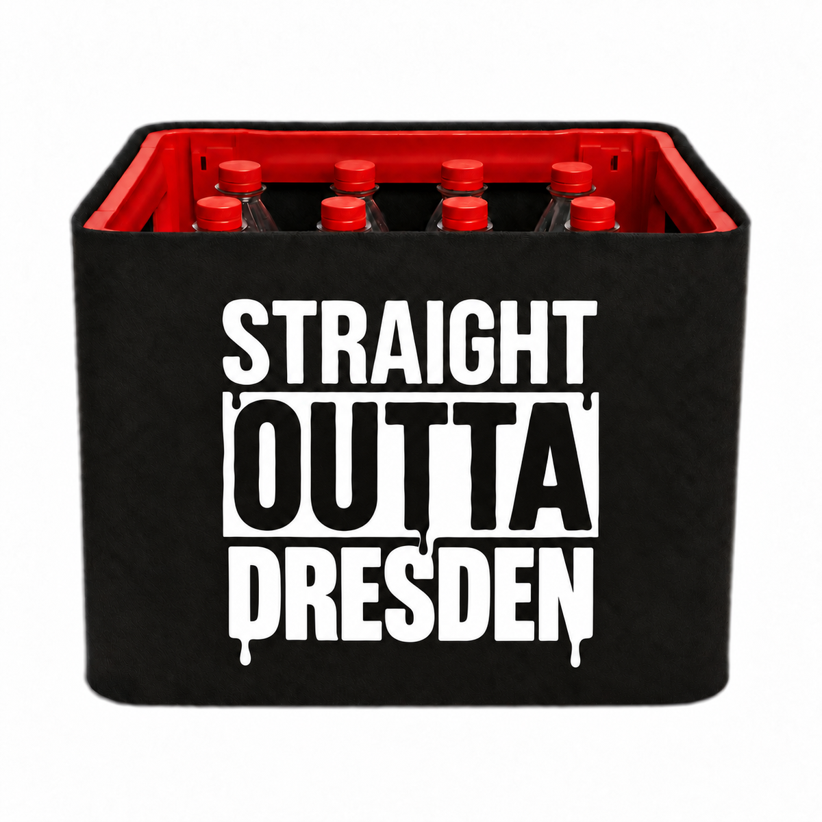 KistenBlende STRAIGHT OUTTA Dresden auf Limonadenkiste PET