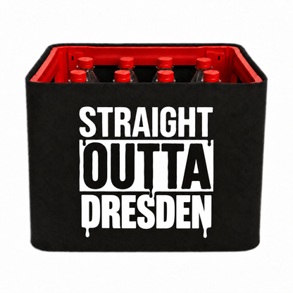 KistenBlende STRAIGHT OUTTA Dresden auf Limonadenkiste PET