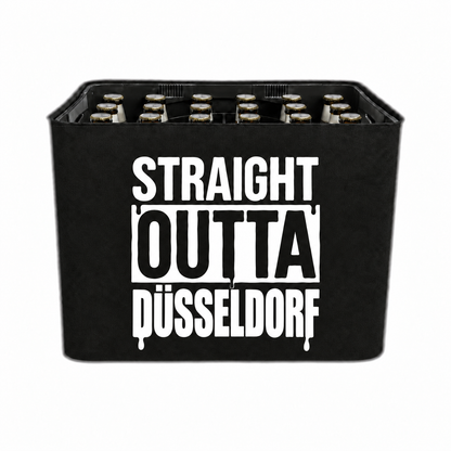 KistenBlende STRAIGHT OUTTA Düsseldorf auf Bierkasten