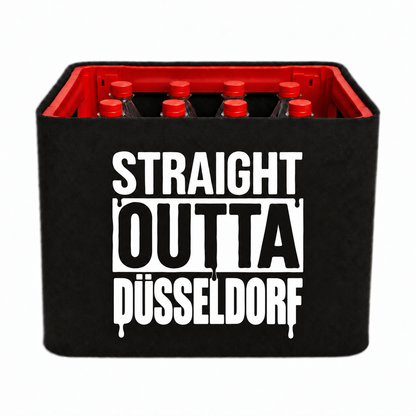 KistenBlende STRAIGHT OUTTA Düsseldorf auf Limonadenkiste PET