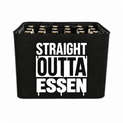 KistenBlende STRAIGHT OUTTA Essen auf Bierkasten