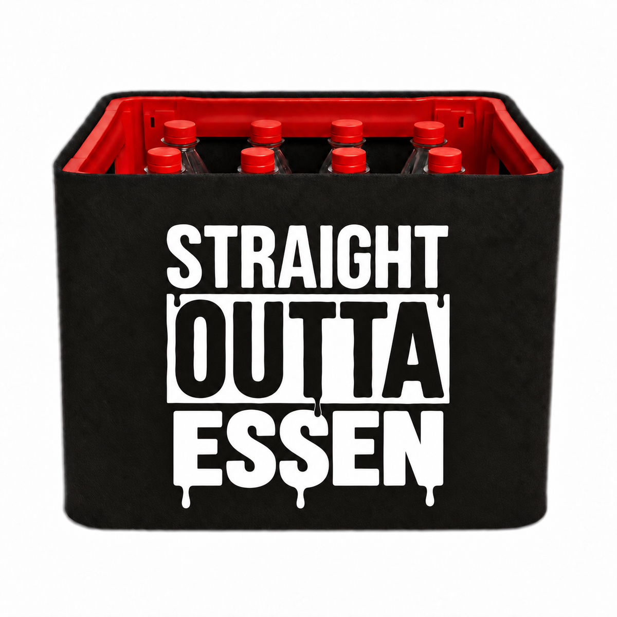 KistenBlende STRAIGHT OUTTA Essen auf Limonadenkiste PET