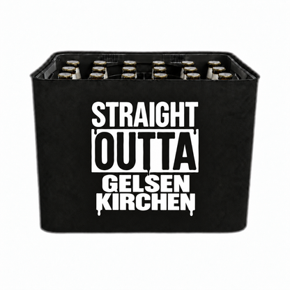 KistenBlende STRAIGHT OUTTA Gelsenkirchen auf Bierkasten