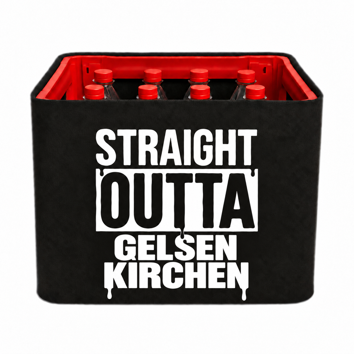 KistenBlende STRAIGHT OUTTA Gelsenkirchen auf Limonadenkiste PET