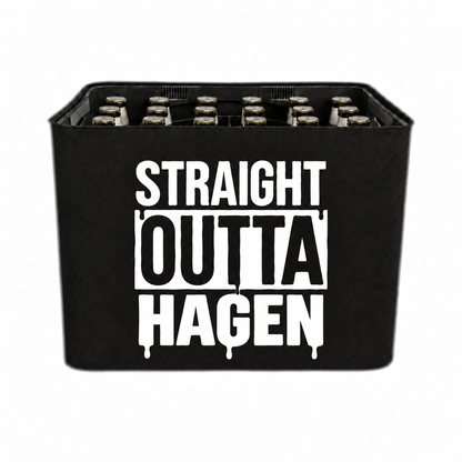 KistenBlende STRAIGHT OUTTA Hagen auf Bierkasten