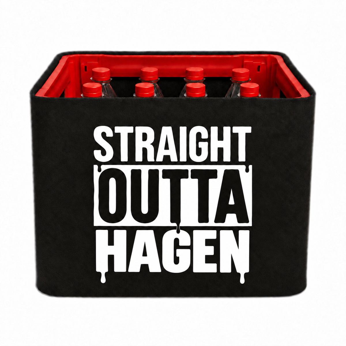 KistenBlende STRAIGHT OUTTA Hagen auf Limonadenkiste PET