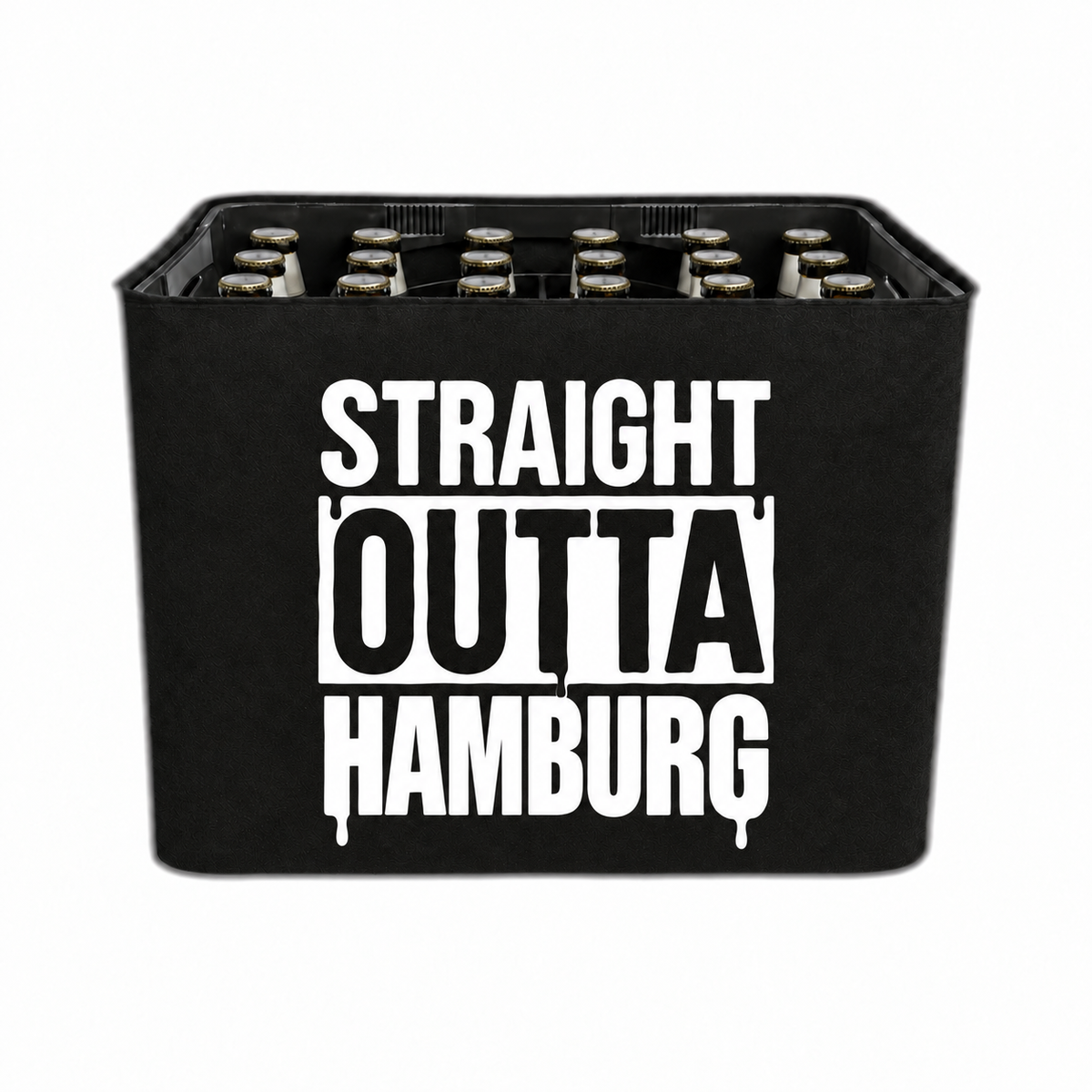 KistenBlende STRAIGHT OUTTA Hamburg auf Bierkasten