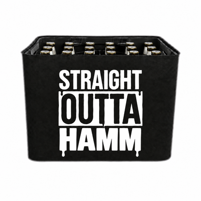 KistenBlende STRAIGHT OUTTA Hamm auf Bierkasten