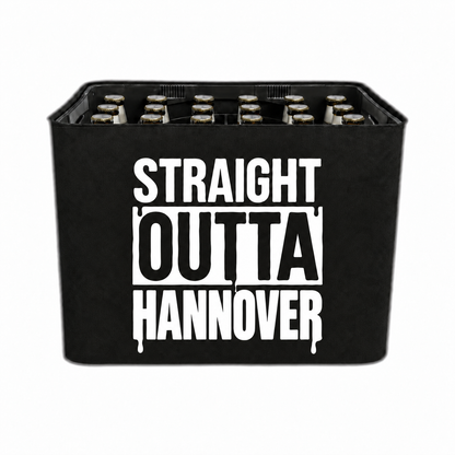 KistenBlende STRAIGHT OUTTA Hannover auf Bierkasten
