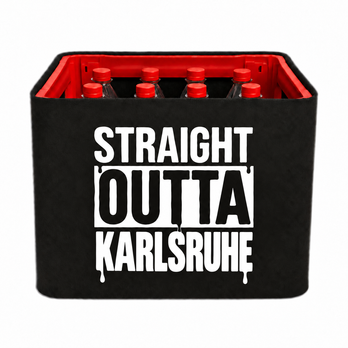 KistenBlende STRAIGHT OUTTA Karlsruhe auf Limonadenkiste PET