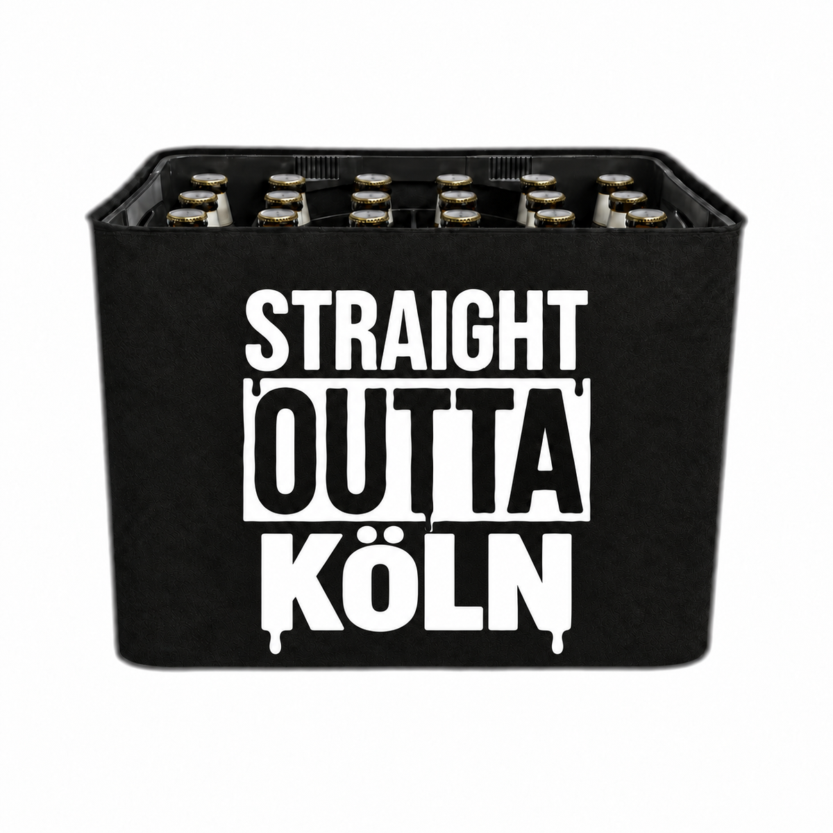 KistenBlende STRAIGHT OUTTA Köln auf Bierkasten