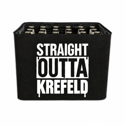 KistenBlende STRAIGHT OUTTA Krefeld auf Bierkasten
