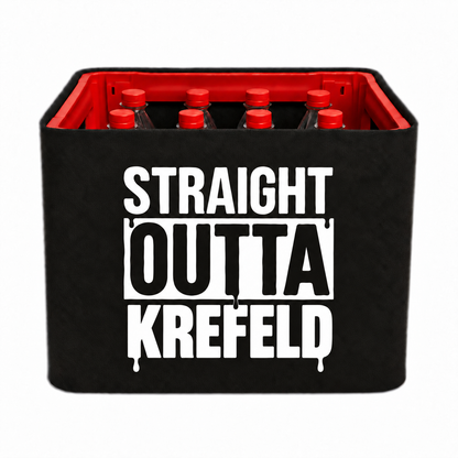 KistenBlende STRAIGHT OUTTA Krefeld auf Limonadenkiste PET