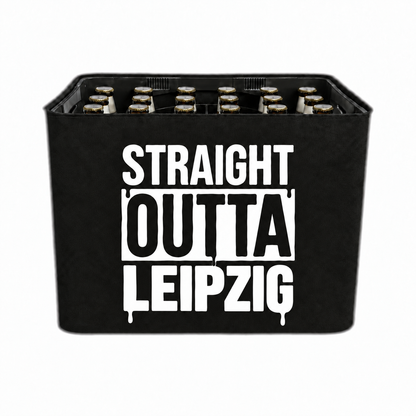 KistenBlende STRAIGHT OUTTA Leipzig auf Bierkasten